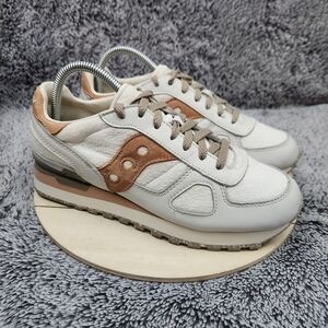 Saucony Shadow Original White Lifestyle Sneakers Shoes Women's Size 9
